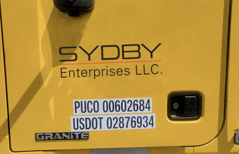 The Side View of the Sydby Truck